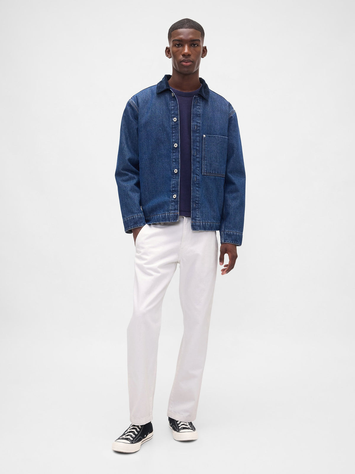 Beyaz Relaxed Straight Pantolon Jean