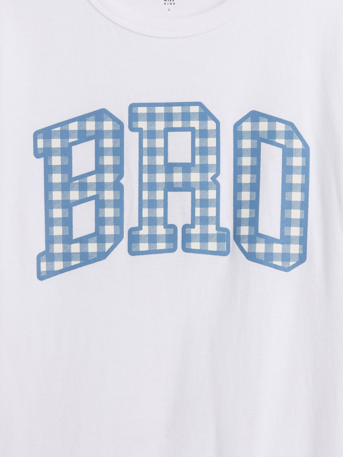 Beyaz Big Bro Grafik Baskılı T-shirt