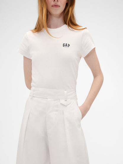 Lacivert Gap × Victoria Beckham High Rise Pileli Arc Pantolon