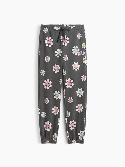 Gri Relaxed Gap Logo Eşofman Altı