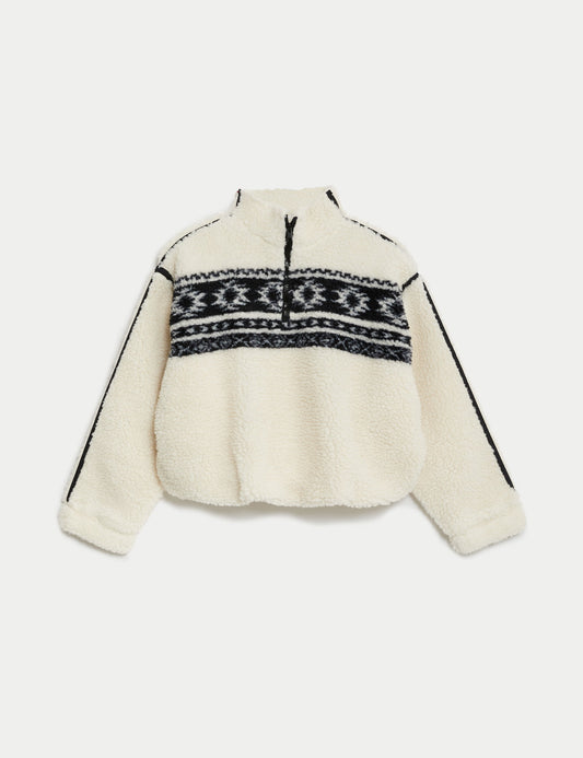 Desenli Borg Polar Sweatshirt