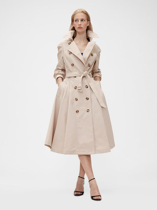 Bej Gapstudio Twill Tailored Trençkot