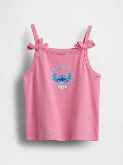 Pembe Gap × Disney Bebek & Yürümeye Başlayan Çocuk Lilo & Stitch Fiyonk Cami