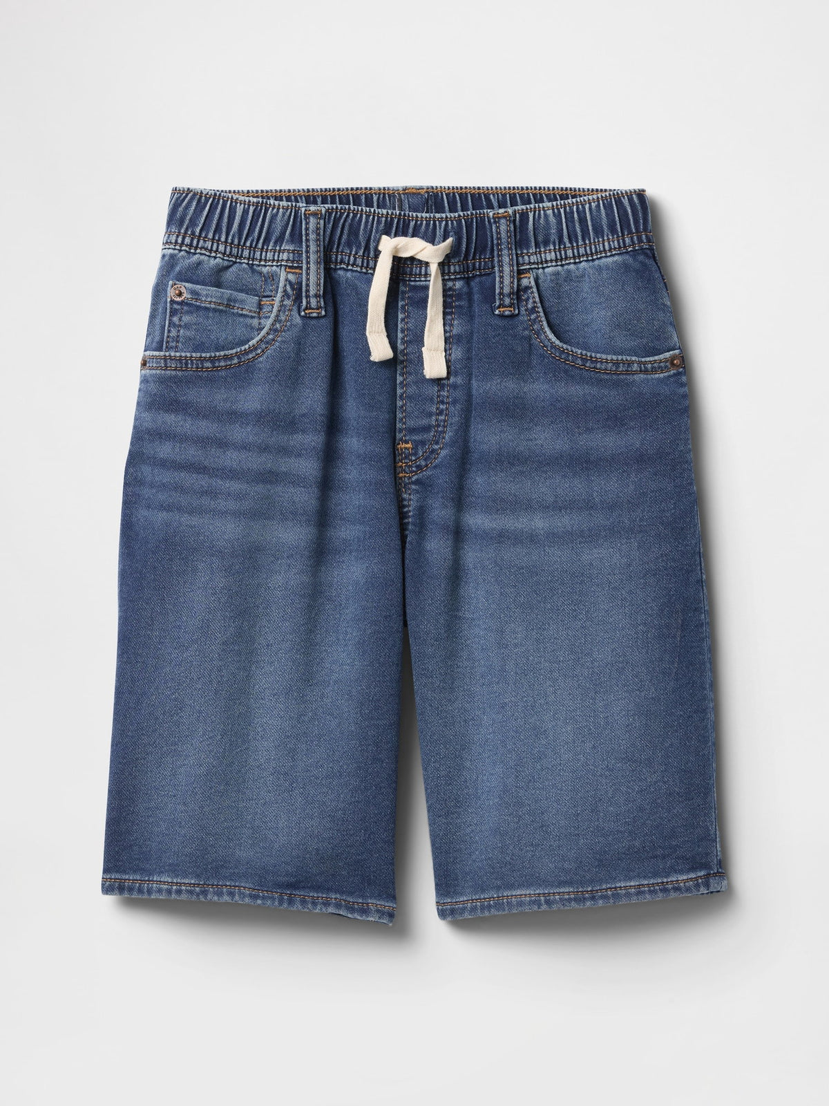 Lacivert Pull-on Sweatpant Jean Şort