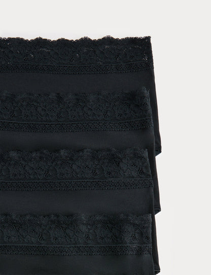 5'li Dantel Detaylı Full Brief Külot Seti