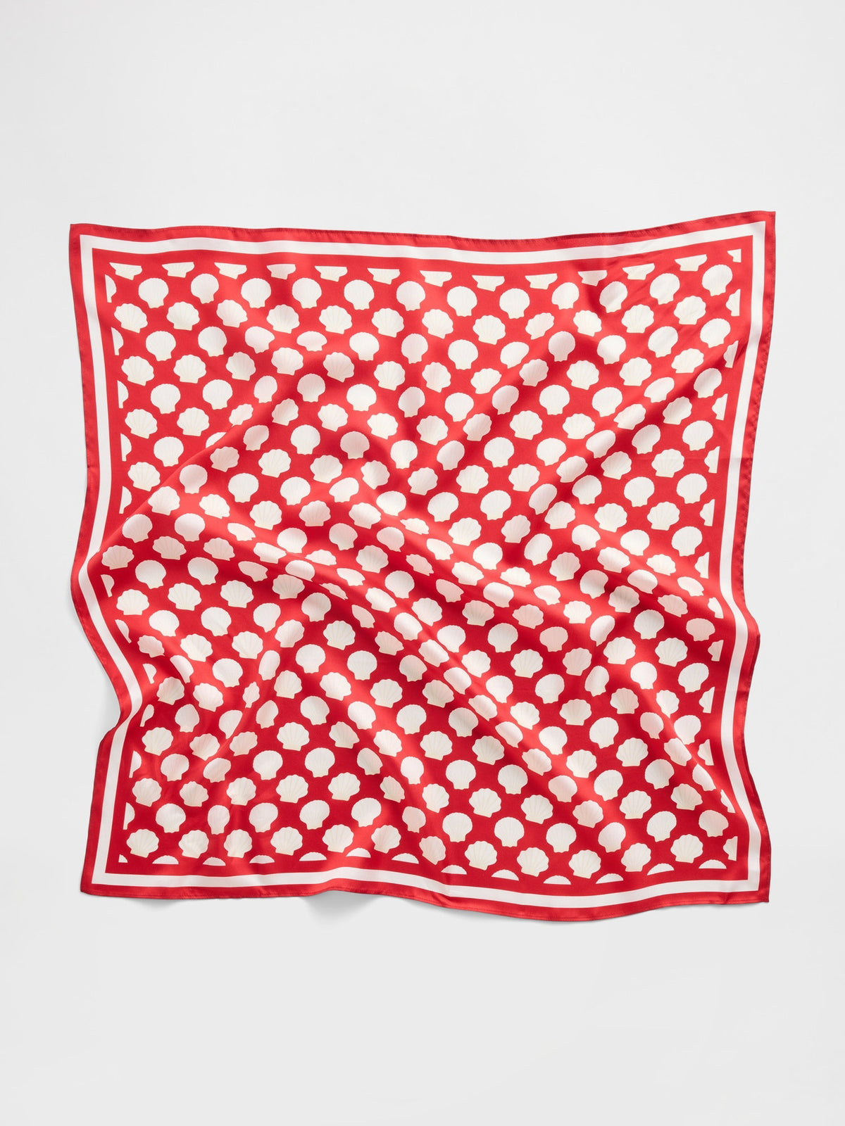 Kırmızı 100% Ipek Oversized Bandana