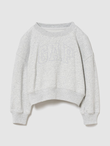 Gri Vintagesoft Terry Crop Logo Sweatshirt
