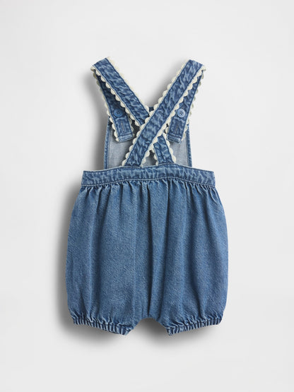 Mavi Baby Denim Shell Pocket Bubble Tulumu