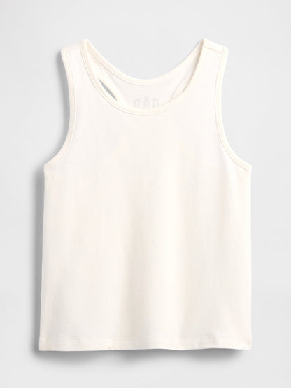 Siyah Kids Gap Logo Yarış Sırtı Tank Üstü