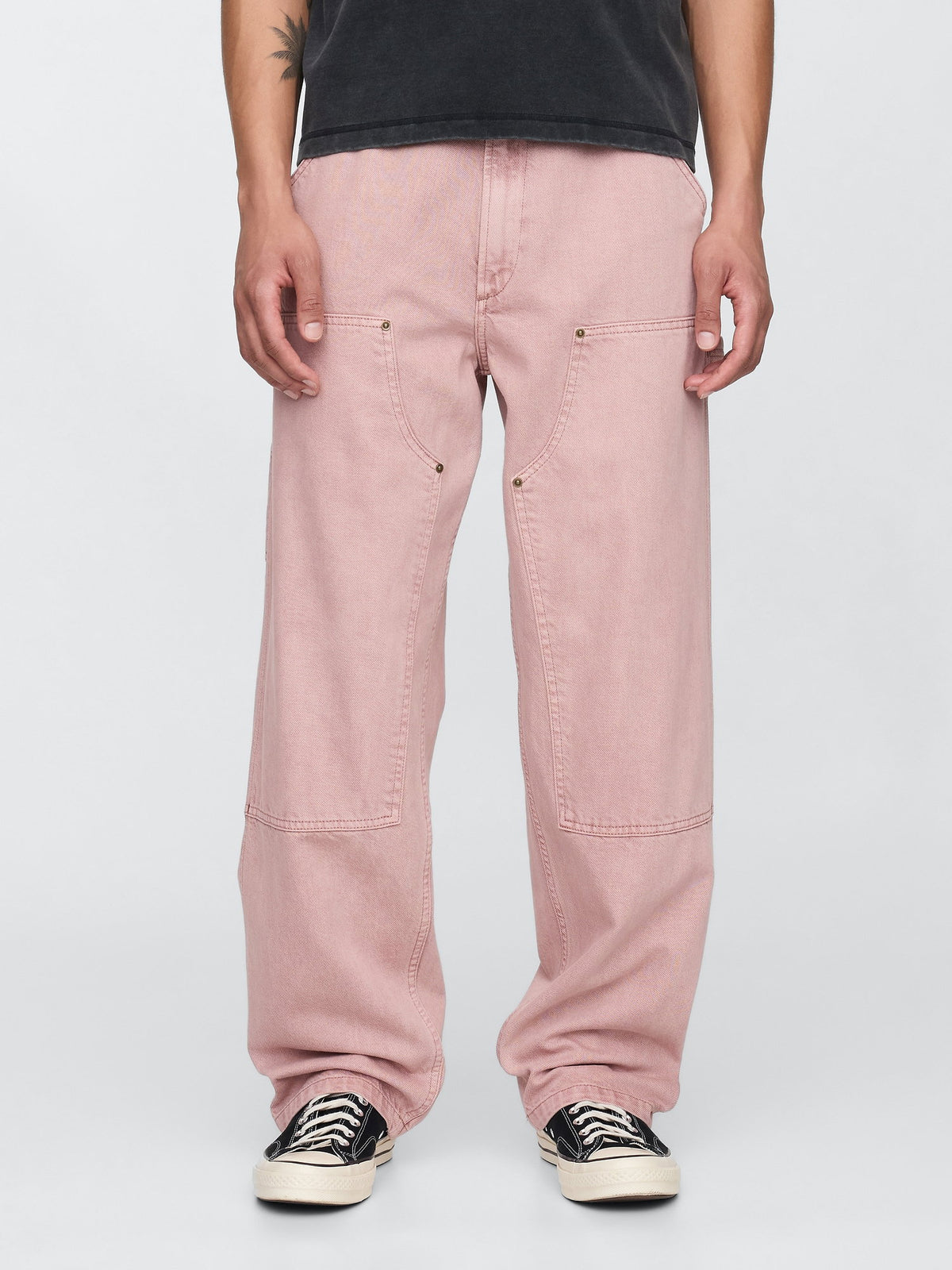 Pembe Ultrasoft Double-knee Carpenter Baggy Jean Pantolon