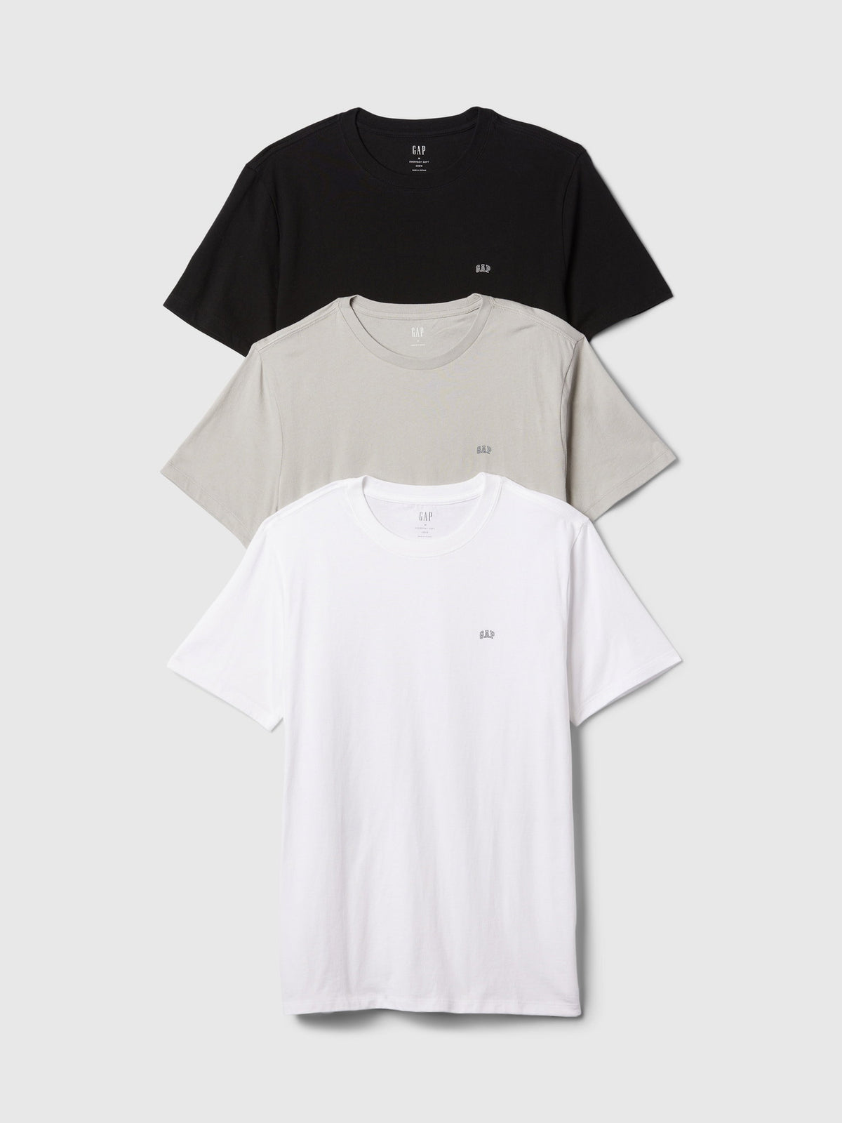 Çok Renkli Everyday Soft Gap Mini-logo 3'lü T-shirt
