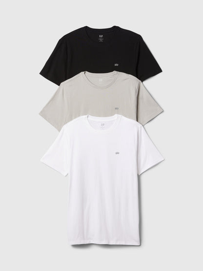 Çok Renkli Everyday Soft Gap Mini-logo 3'lü T-shirt