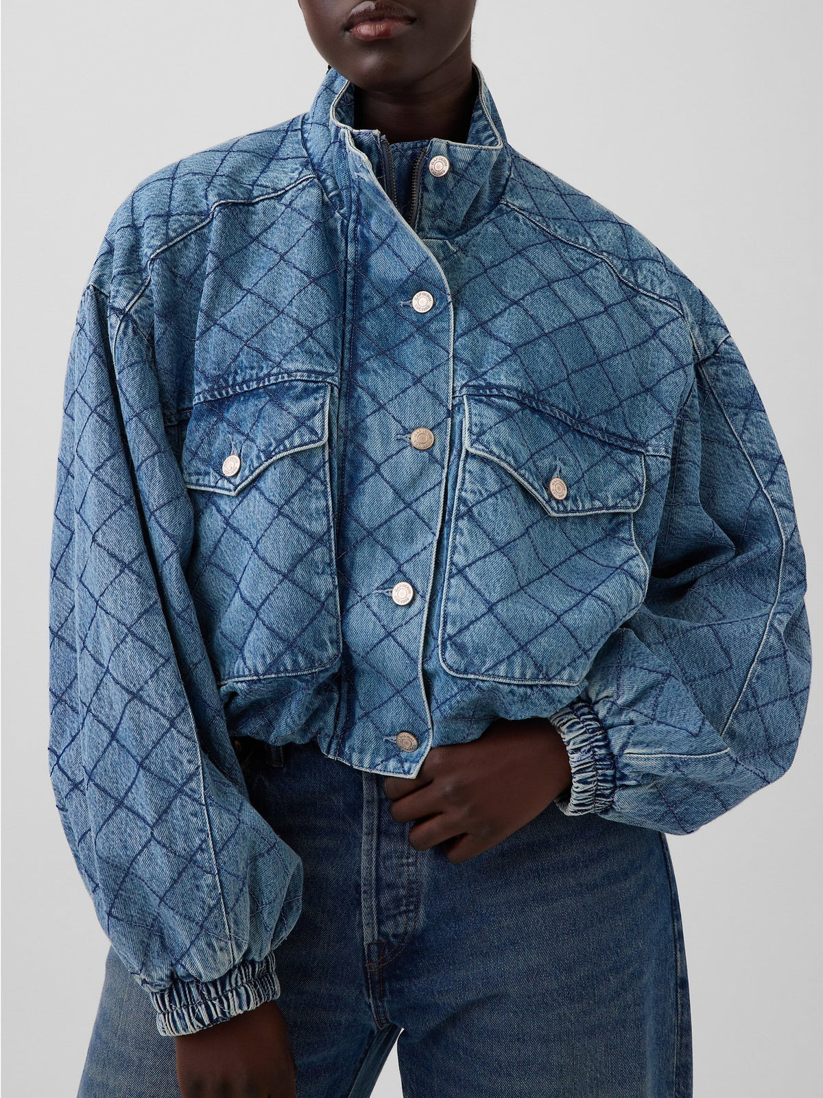 Mavi Gap × Hfr Dikişli Denim Bomber Ceket By Latouché