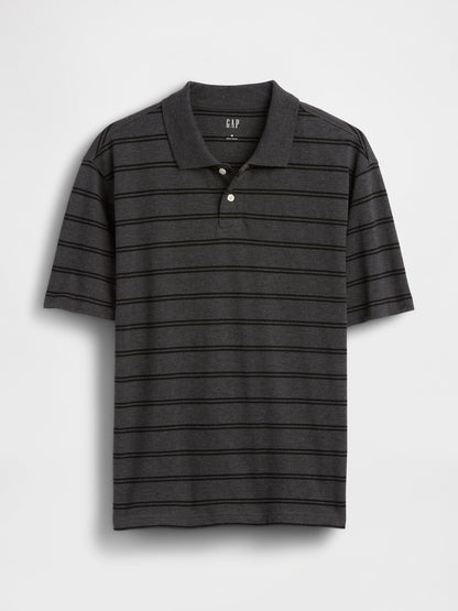 Yeşil Relaxed Pique Polo T-shirt
