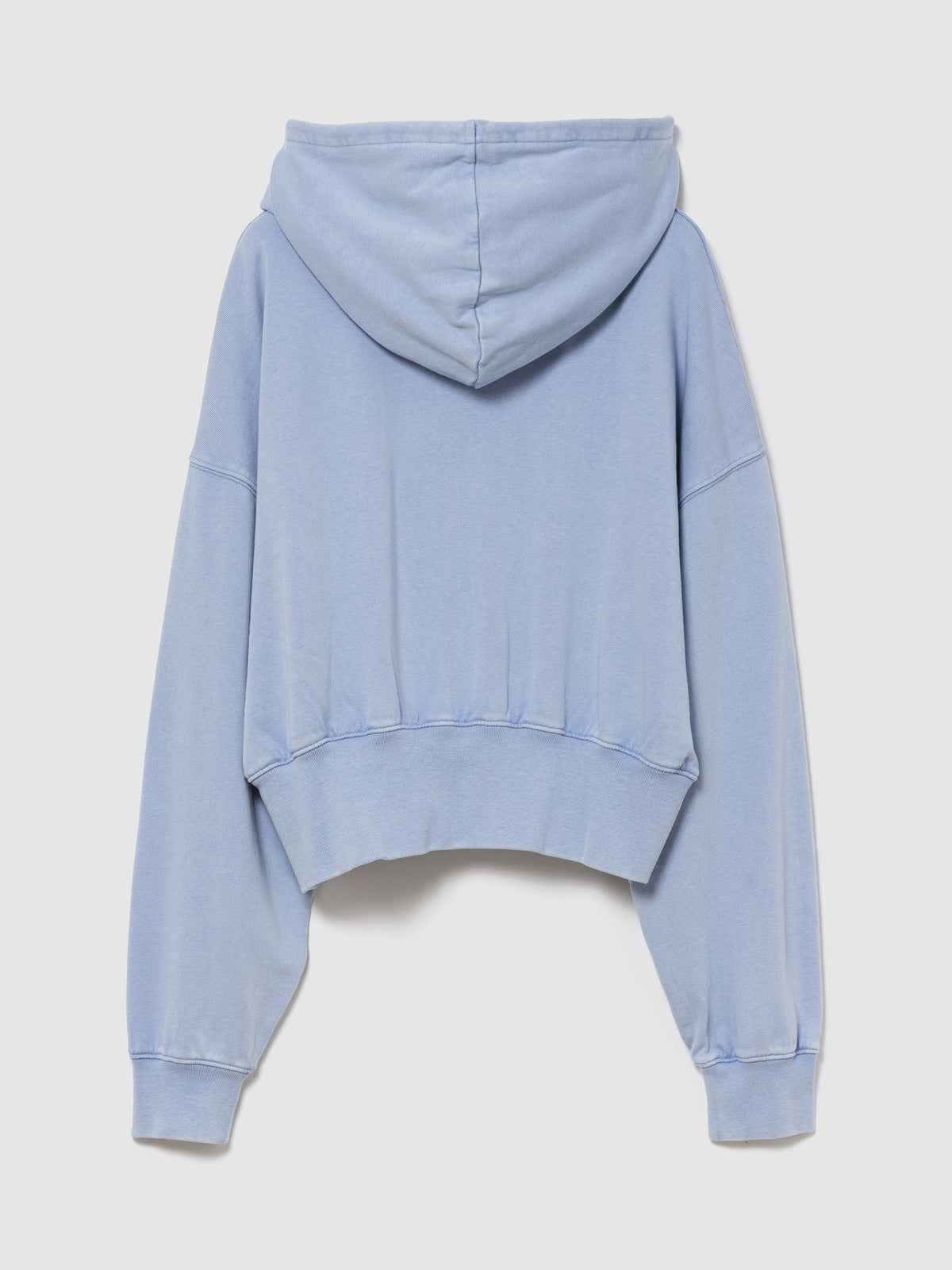 Açık Mavi Fransız Havlu Kumaş Oversized 1969 Logo Fermuarlı Sweatshirt