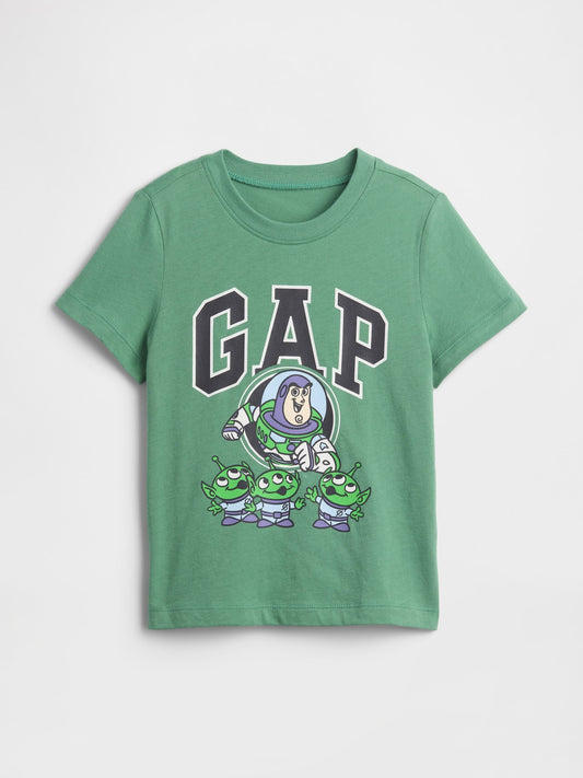 Yeşil Disney Toy Story Logo T-shirt
