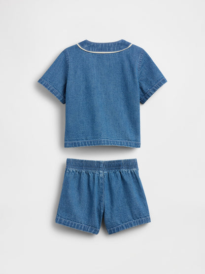 Mavi Denim Varsity Outfit Set