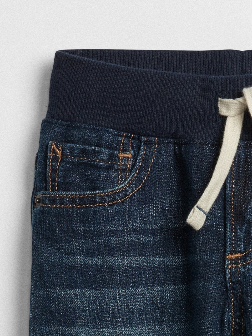 Koyu Mavi Pull-on Slim Jean Pantolon