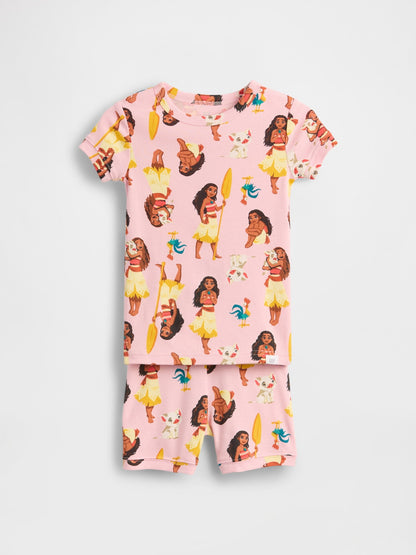 Turuncu Gap × Disney Bebek Ve Yürümeye Başlayan Çocuklar Organik Brushed Pamuk Pijama Takımı