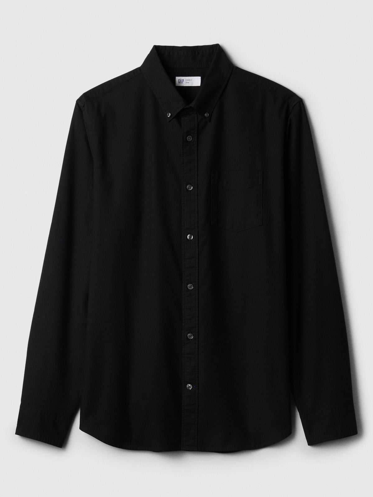 Siyah Standard Fit Oxford Gömlek