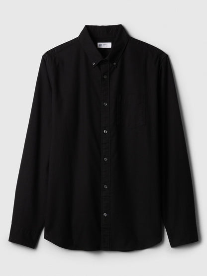 Siyah Standard Fit Oxford Gömlek