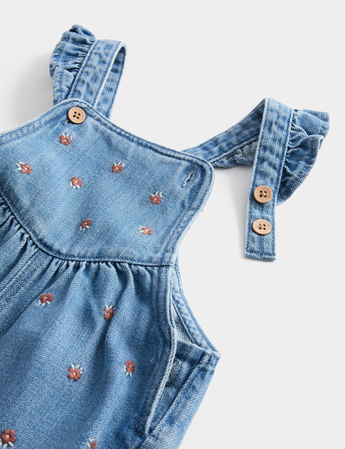 2'li Denim Salopet Takımı