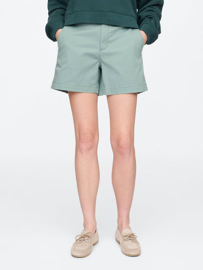 Yeşil Mid Rise Downtown Khaki Şort