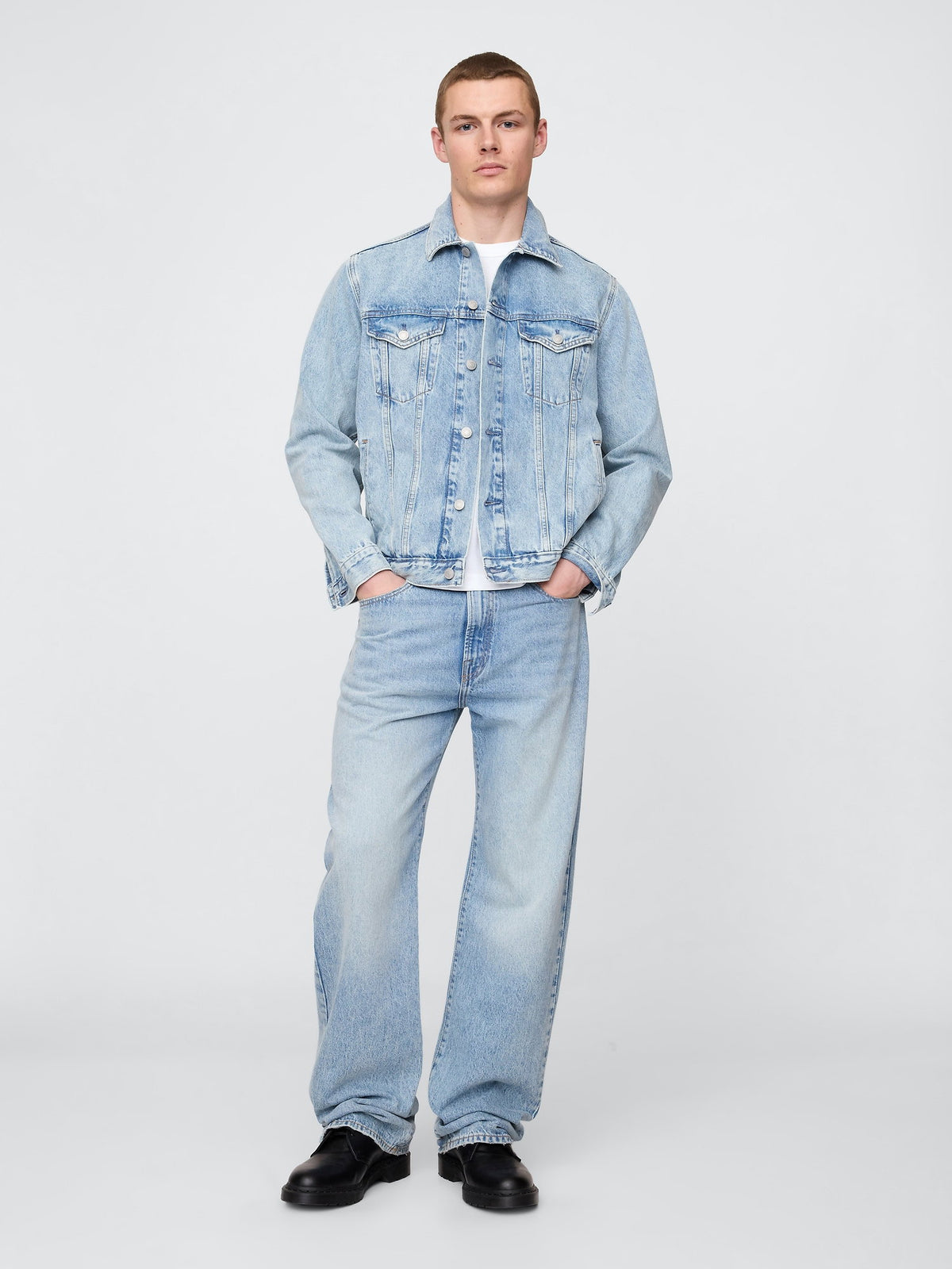 Açık Mavi Classic Icon Denim Ceket