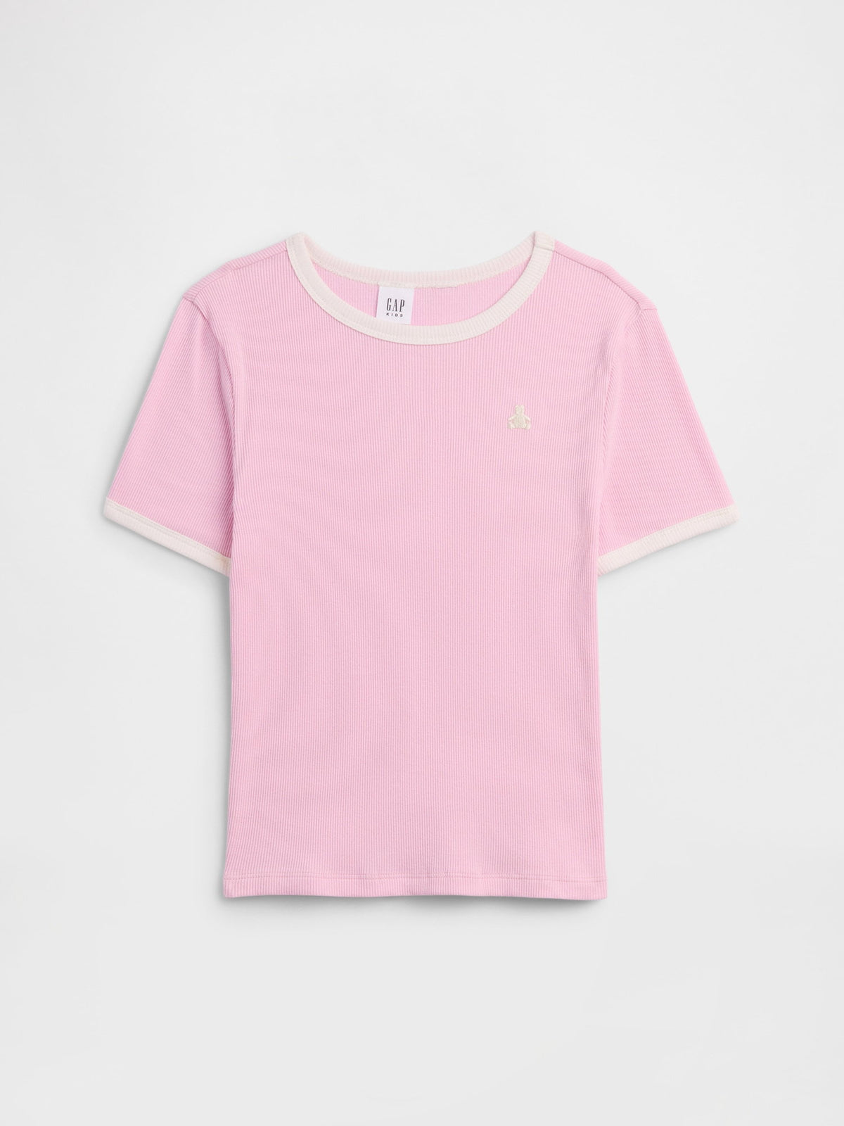 Açık Pembe Fitilli Brannan Bear Ringer T-shirt