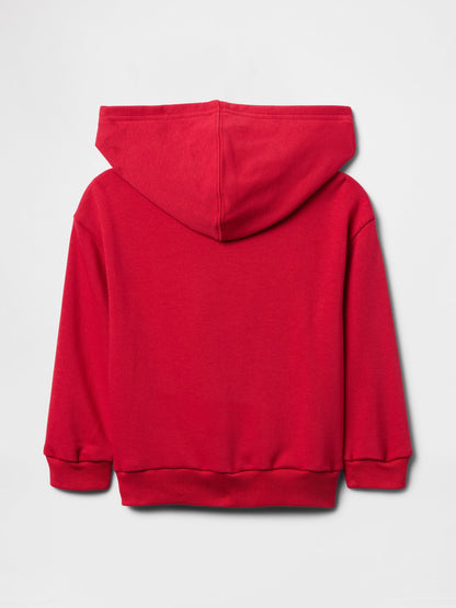 Kırmızı Gap Logo Relaxed Havlu Kumaş Sweatshirt