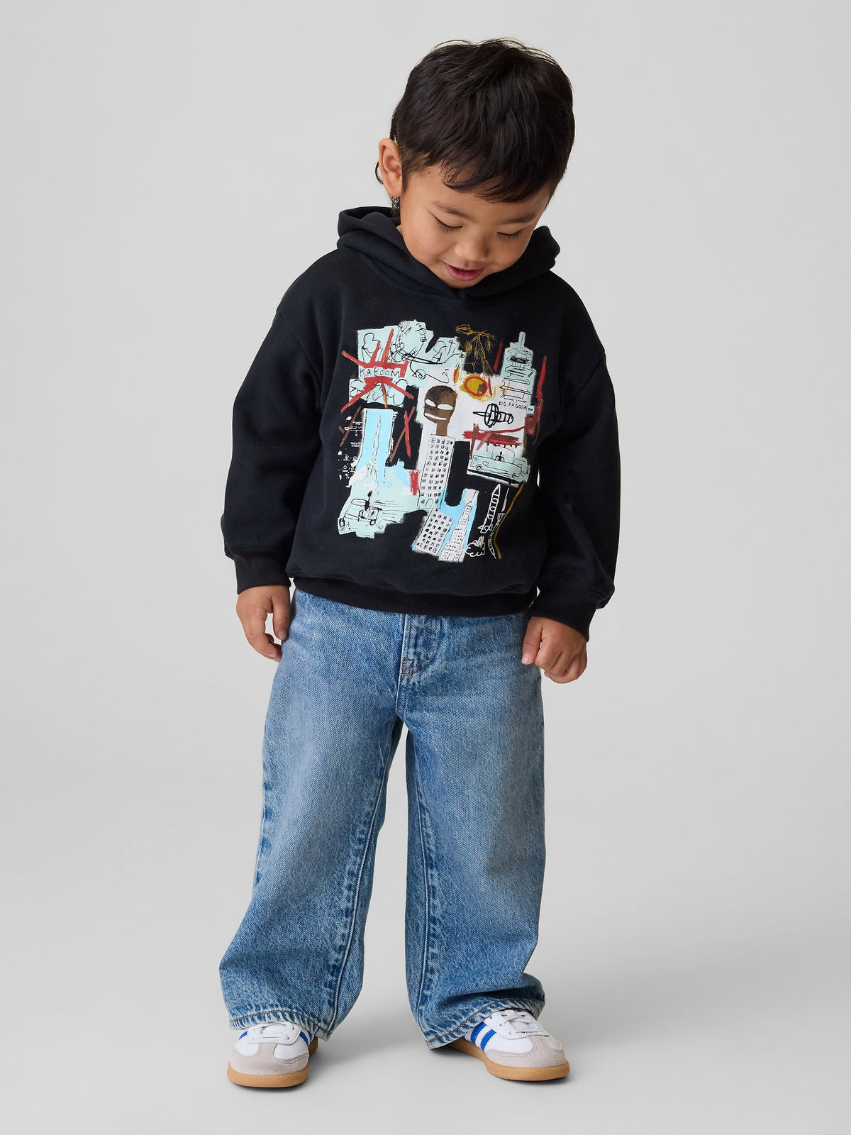 Siyah Jean-michel Basquiat Vintagesoft Sweatshirt
