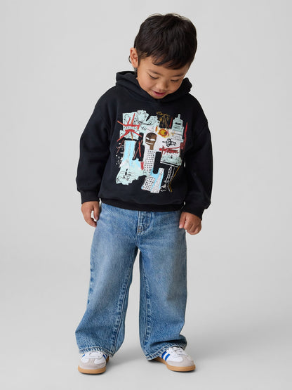 Siyah Jean-michel Basquiat Vintagesoft Sweatshirt