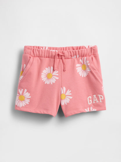 Pembe Gap Logo Fransız Havlu Kumaş Pull-on Şort