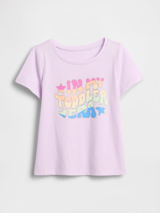 Lila Babygap B-day Grafik T-shirt