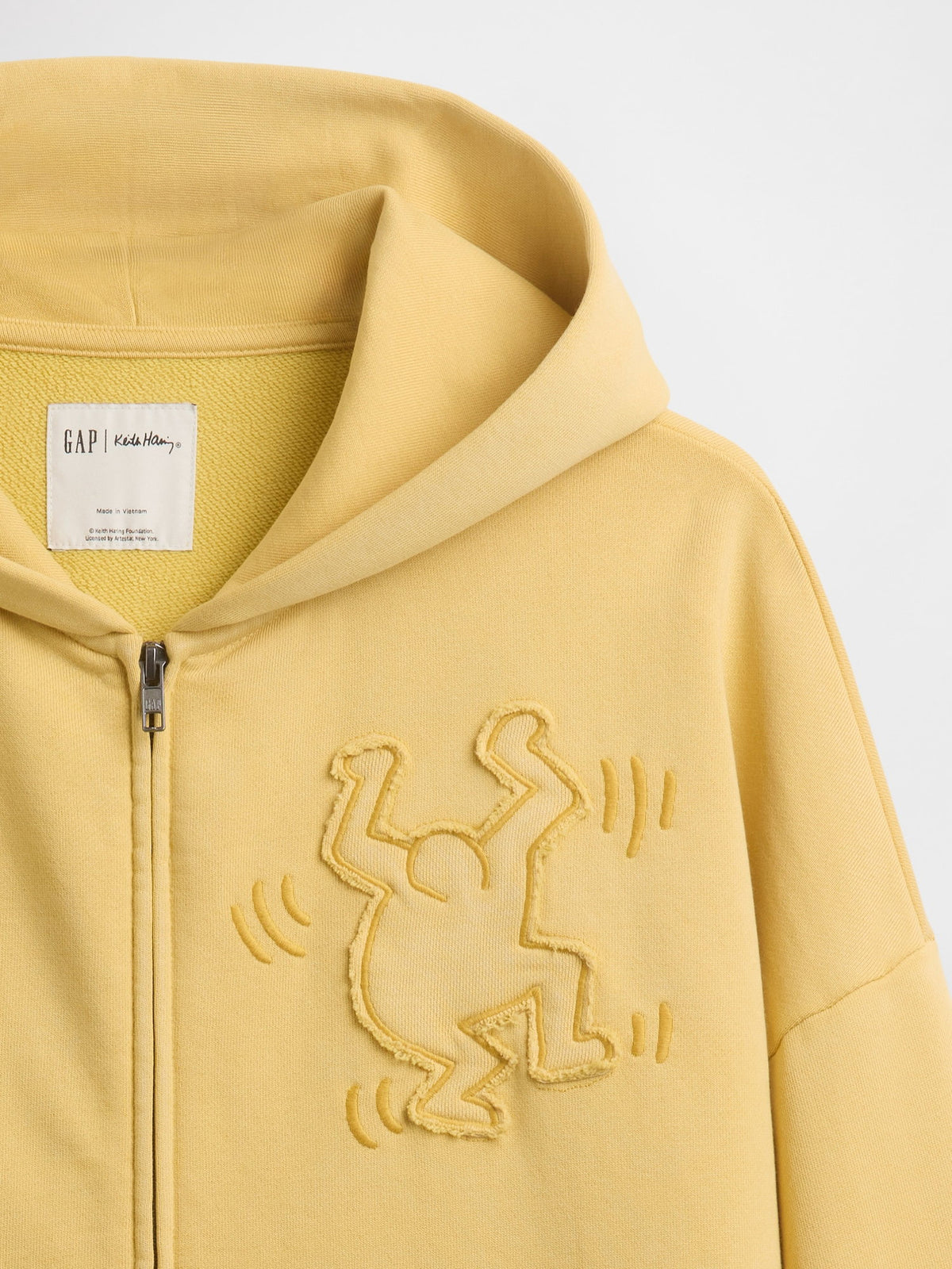 Hardal Keith Haring Heavyweight Crop Fermuarlı Sweatshirt