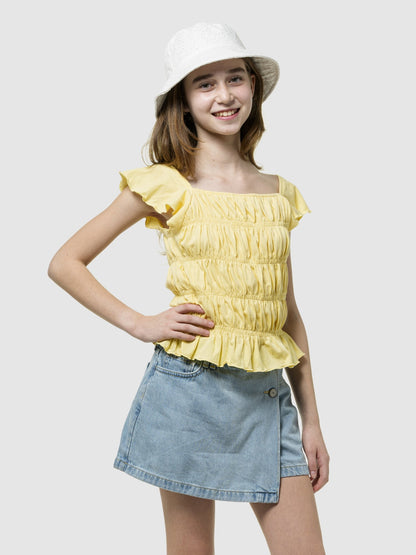 Beyaz Kids Eyelet Bucket Hat