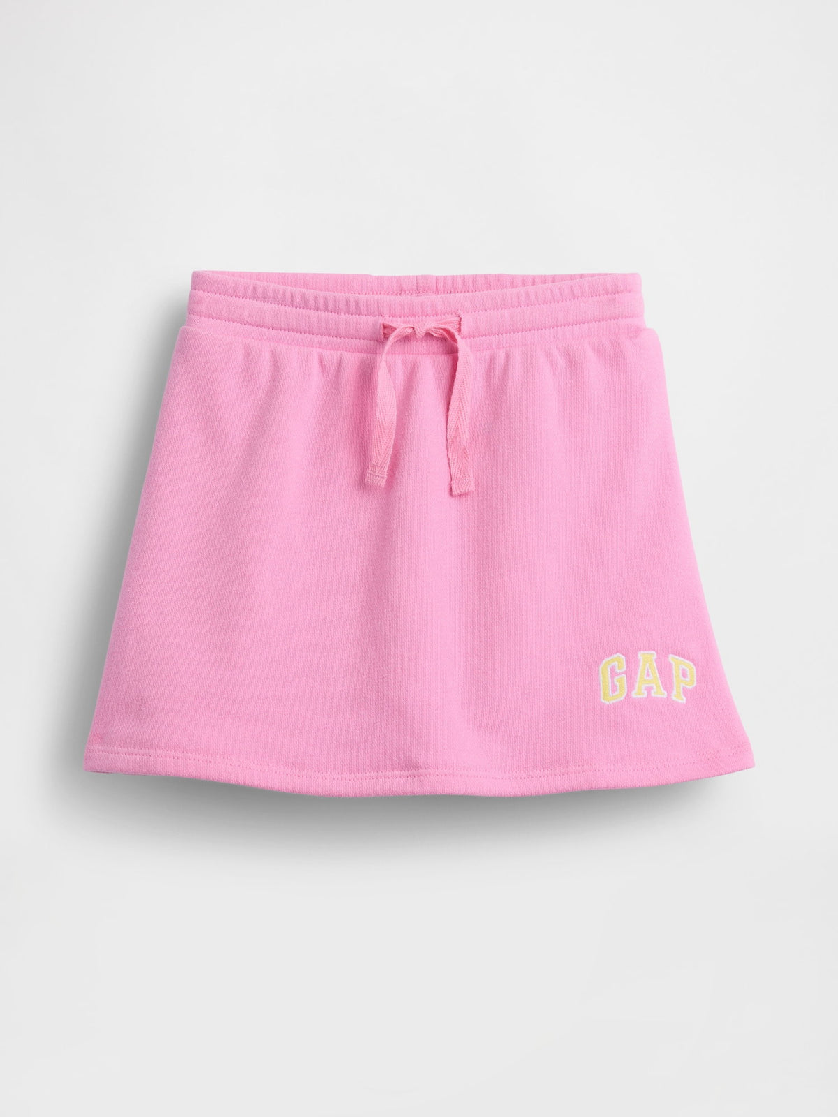 Pembe Logo Pull-on Fransız Havlu Kumaş Şort Etek