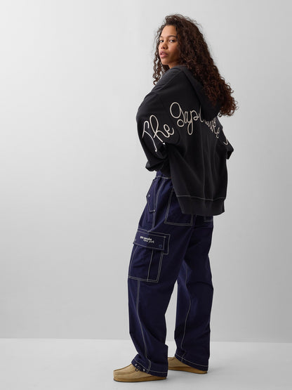 Lacivert Gap × Awake Ny Kargo Baggy Jogger Eşofman Altı