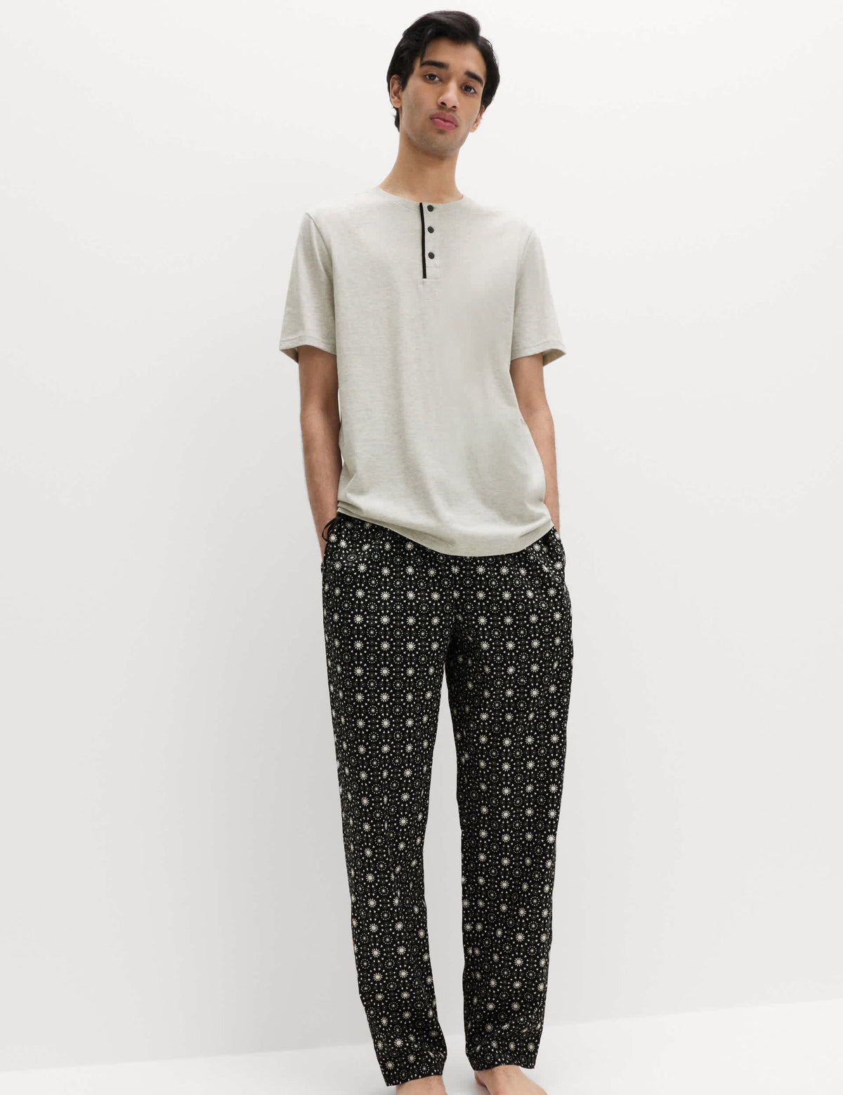 Desenli Pijama Takımı