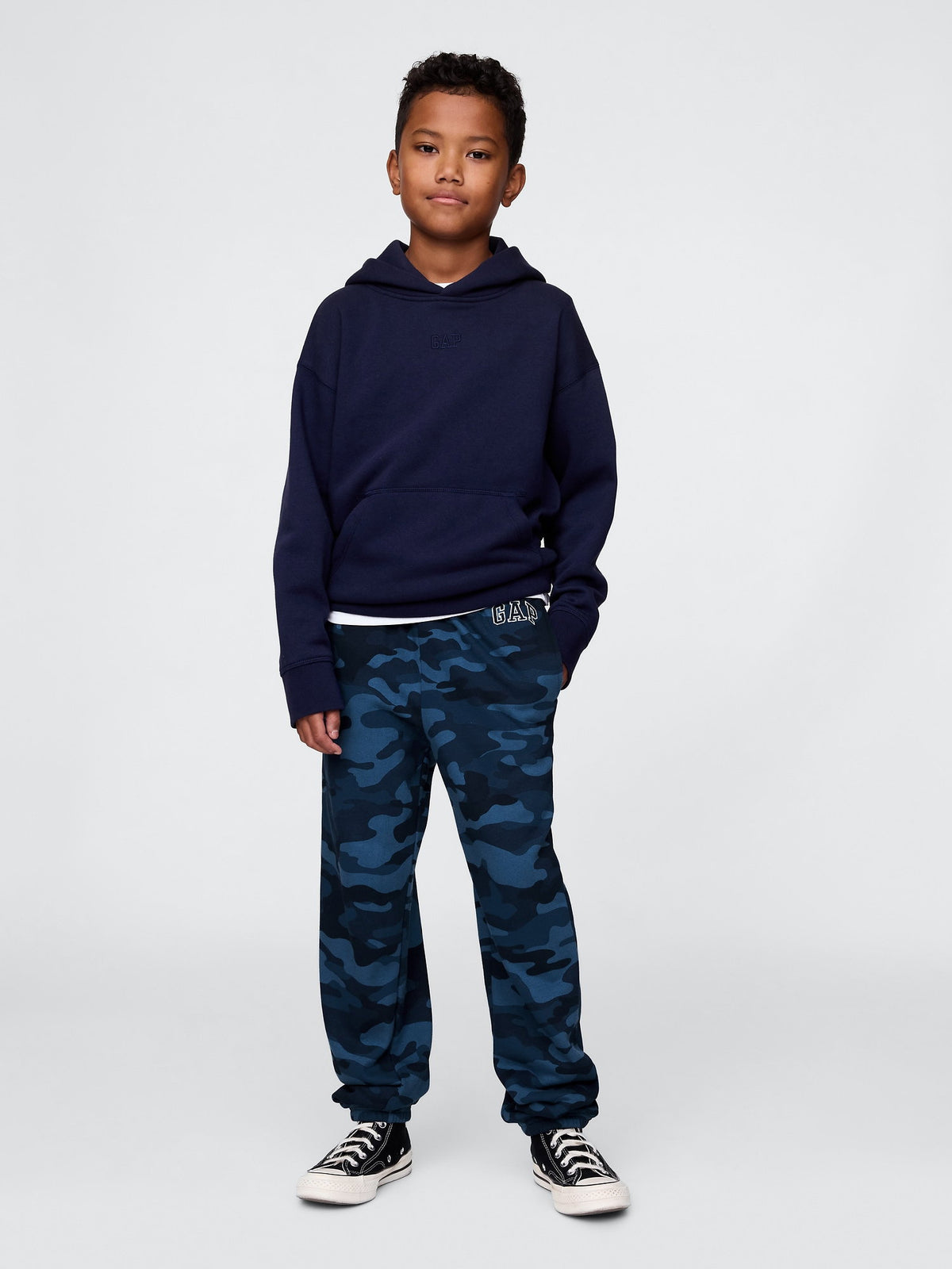 Lacivert Relaxed Gap Logo Eşofman Altı
