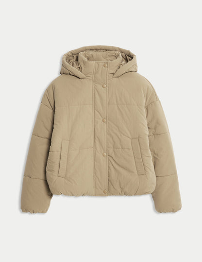 Thermowarmth™ Kapüşonlu Şişme Mont