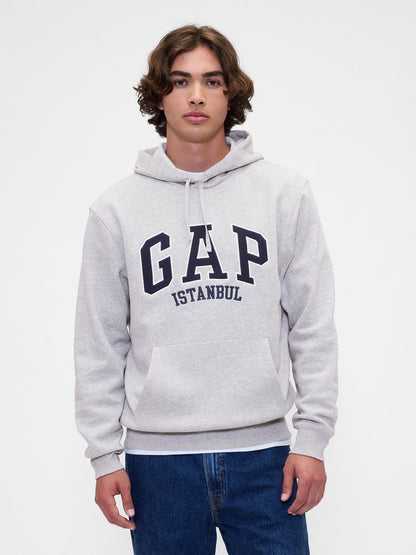 Gri Relaxed Gap Istanbul Logo Sweatshirt