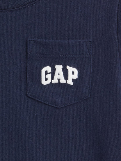 Gri Gap Logo Cep T-shirt