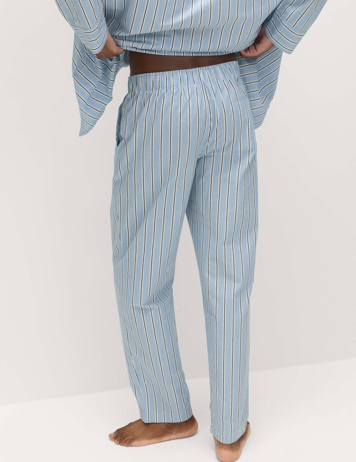 Pamuklu Çizgili Pijama Altı
