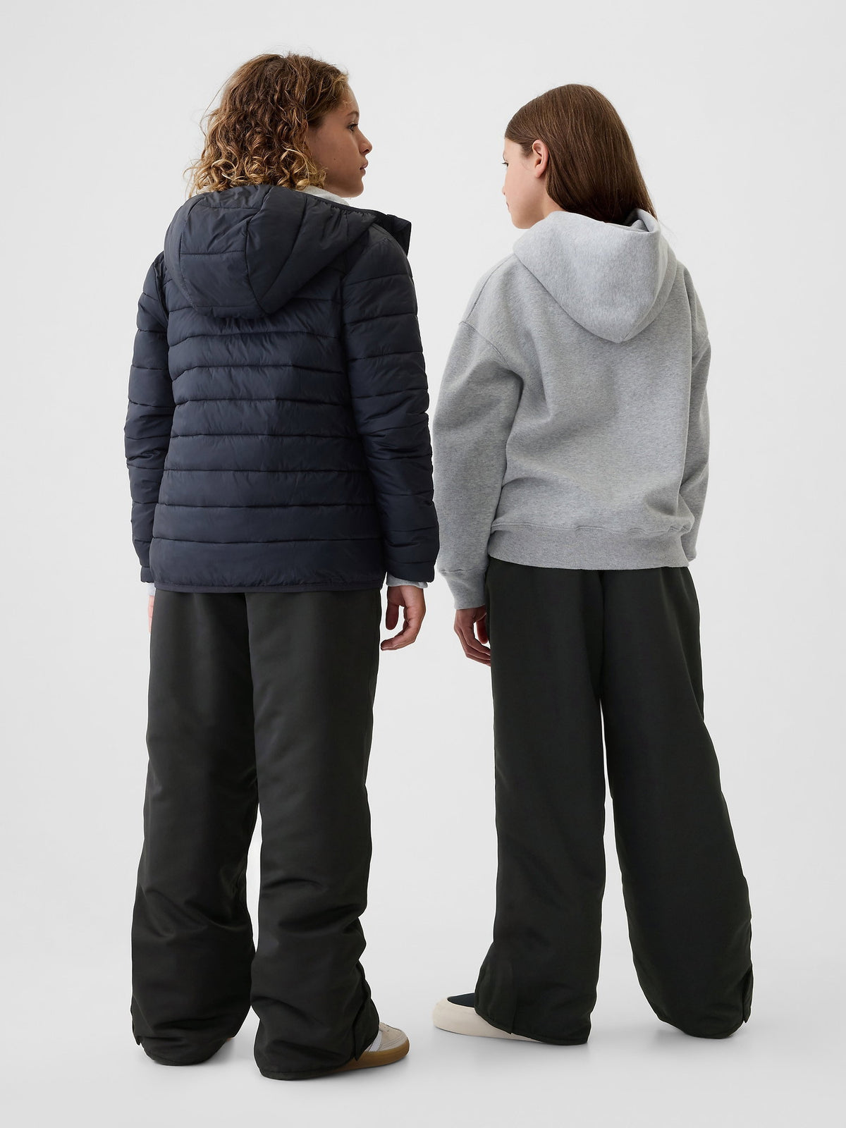 Siyah Cozy Fleece Astarlı Kar Pantolonu