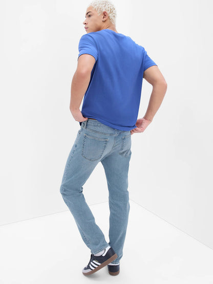 Açık Mavi Straight Washwell™ Jean Pantolon