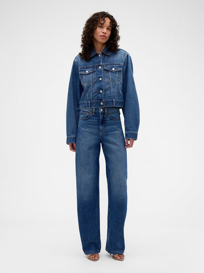 Mavi Gap × Victoria Beckham Relaxed Crop Denim Ceket