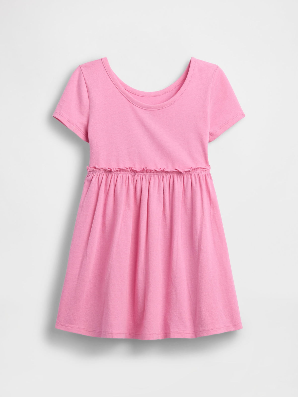 Pembe Logo Jersey Elbise