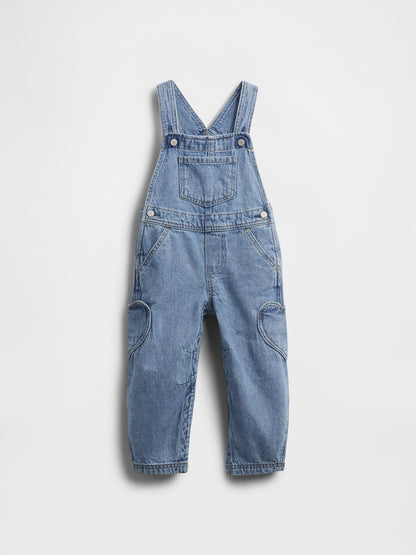 Açık Mavi Baby & Toddler Kalp Cepli Horseshoe Tulumu