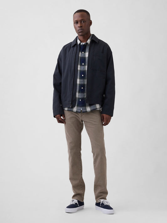 Kahverengi Slim Soft Wear Jean Pantolon